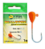 Джиг-головка вольфрам FISH SEASON PL 0.5гр крючок №4 цв.:Оранж 1шт/уп Джиг-головка вольфрам FISH SEASON PL 0.5гр крючок №4 цв.:Оранж 1шт/уп