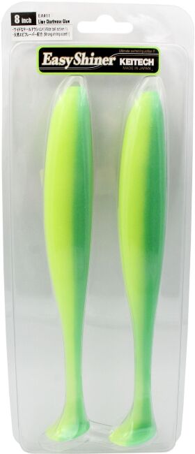 Виброхвост KEITECH Easy Shiner 8" EA#11 Lime Chartreuse Glow 20см 2шт/уп Виброхвост KEITECH Easy Shiner 8" EA#11 Lime Chartreuse Glow 20см 2шт/уп