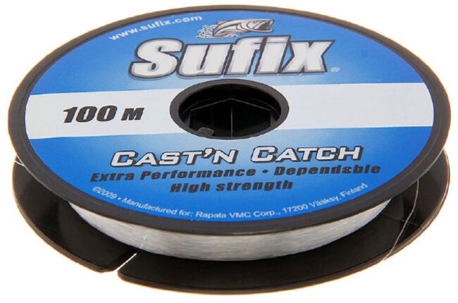 Леска монофил SUFIX Cast'n Catch прозрачная 100м 0.40мм 9кг