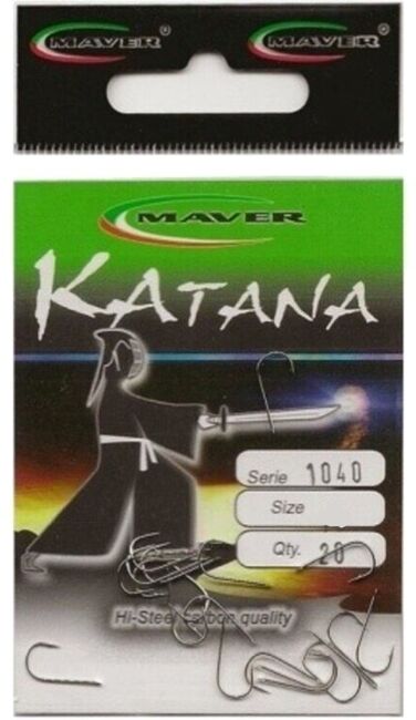 Крючок MAVER Katana 1040A №14 никель, лопатка 20шт/уп