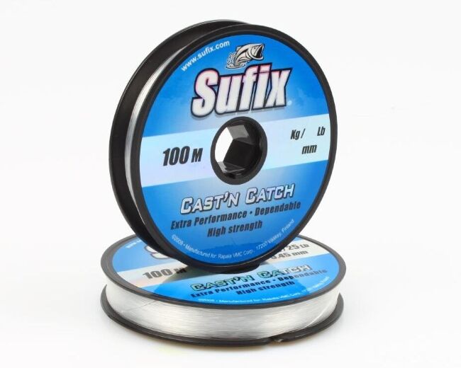 Леска монофил SUFIX Cast'n Catch прозрачная 100м 0.55мм 16кг