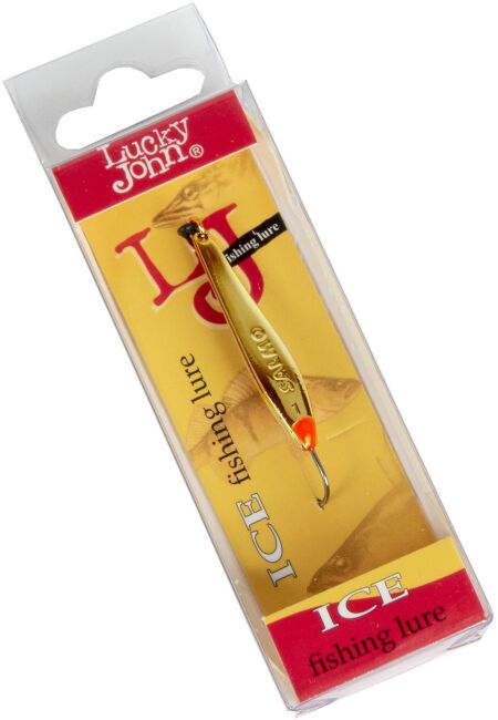 Блесна вертикальная зимняя LUCKY JOHN MODEL S-1 c впаяным крючком 31мм/1.5г #G блистер