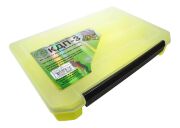 Коробка ТРИ КИТА  для приманок КДП-3 желтая 270*175*40мм Коробка ТРИ КИТА  для приманок КДП-3 желтая 270*175*40мм