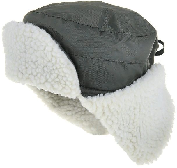 Шапка-ушанка ЧАЙКА Полюс зим тк:NylonOxford 210D Milky подкл:флис отделка:мех р:59-60
