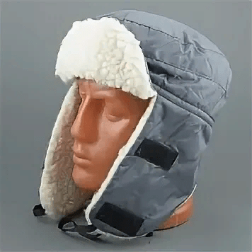 Шапка-ушанка ЧАЙКА Полюс зим тк:NylonOxford 210D Milky подкл:флис отделка:мех р:59-60
