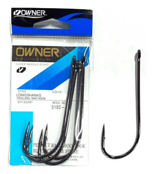 Крючок OWNER 5192-9/0 Long Shank Hook колечко черн.хром кован 4шт/уп Крючок OWNER 5192-9/0 Long Shank Hook колечко черн.хром кован 4шт/уп