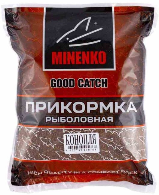 Прикормка MINENKO Good Catch Конопля 0.7кг Прикормка MINENKO Good Catch Конопля 0.7кг