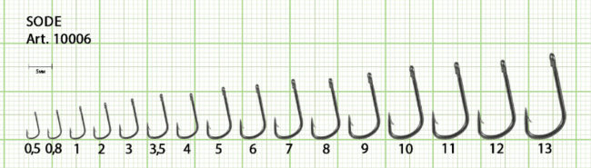 Крючок FISH SEASON 10006 SODE №4 колечко черн.хром кован 10шт/уп