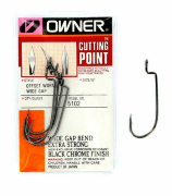 Крючок офсетный OWNER 5102-3/0 Offset Shank Wide Gap черный 5шт/уп Крючок офсетный OWNER 5102-3/0 Offset Shank Wide Gap черный 5шт/уп