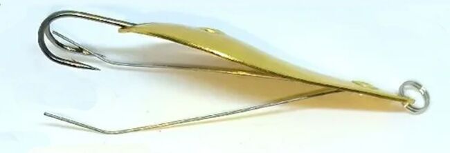 Блесна колеблющаяся Нижегородская блесна Атом 2 17гр #золото (незацепляйка)