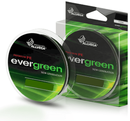 Плетёный шнур ALLVEGA Evergreen 110м 0.14мм 8.00кг темно-зеленый