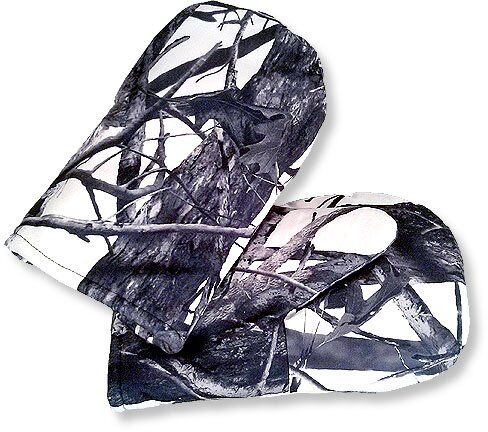 Варежки камуф. мех. мембр. алова Зим. лес