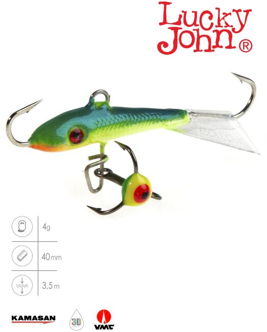 Балансир Lucky John FIN 3 с тр. 40мм/29 блистер