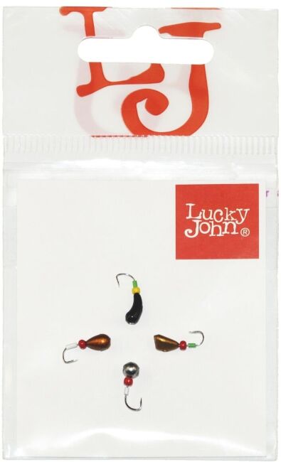 Мормышки свинцовые Lucky John MIX6 d 3-3,5мм 4шт Мормышки свинцовые Lucky John MIX6 d 3-3,5мм 4шт