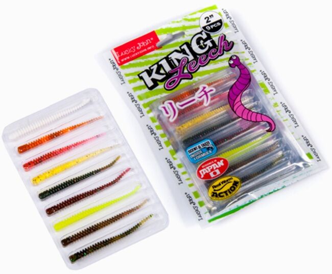 Слаг LUCKY JOHN Pro Series King Leech 2.0" 5.08см #MIX1 9шт/уп 140152-MIX1 Слаг LUCKY JOHN Pro Series King Leech 2.0" 5.08см #MIX1 9шт/уп 140152-MIX1