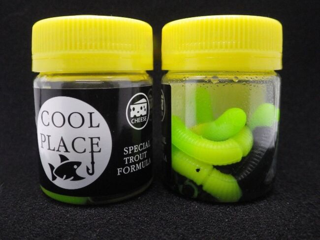 Силиконовая приманка COOL PLACE  Buk Floating Stretch 6.5см" Сыр Черный/Шартрез/Зеленый 7шт/уп