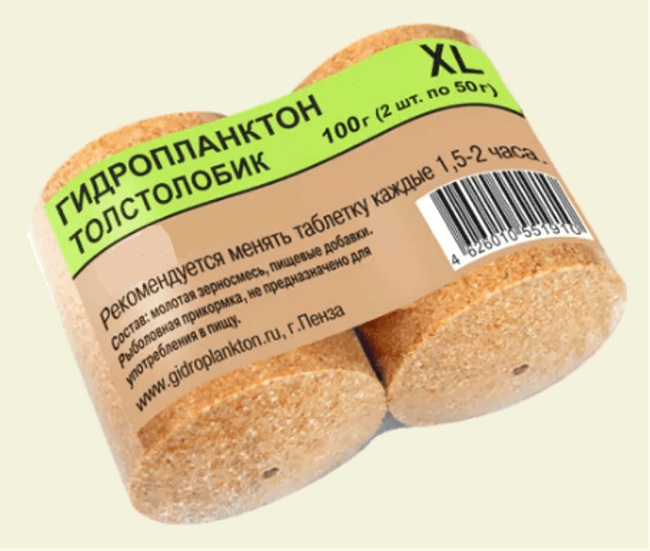 Гидропланктон ТОЛСТОЛОБИК XL 110гр (2шт*55гр/уп) Гаммарус