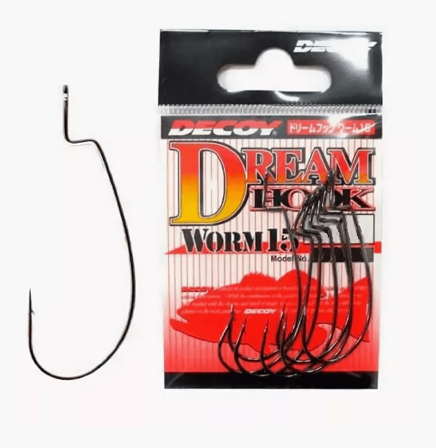 Крючок офсетный DECOY Worm15 Dream Hook #6 черный никель 9шт/уп (807286)
